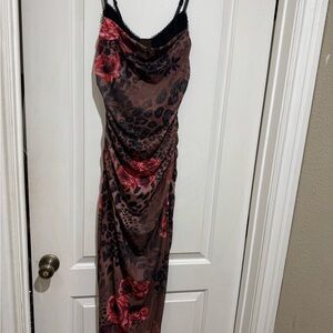 Elegant Floral Print Dress